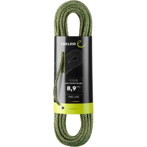 Photo produit de Edelrid Corde Escalade - Swift Protect Pro Dry 8,9 mm - 80 m - night-green