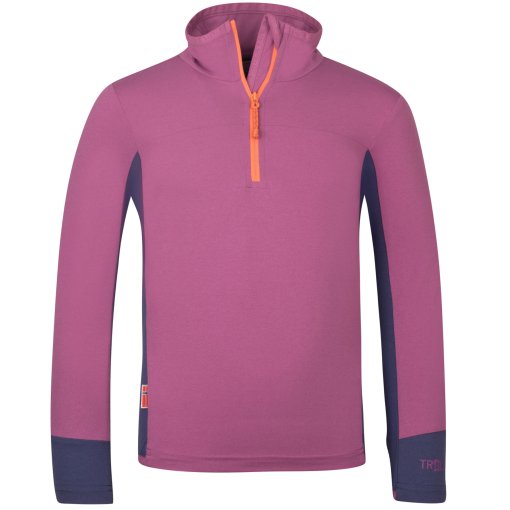 Foto de Trollkids Camiseta de Manga Larga Niño - Steinkjer - Mallow Pink/Violet Blue/Papaya