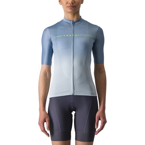 Immagine prodotto da Castelli Maglia a Maniche Corte Donna - Salita - steel blue/winter sky-electric lime 473
