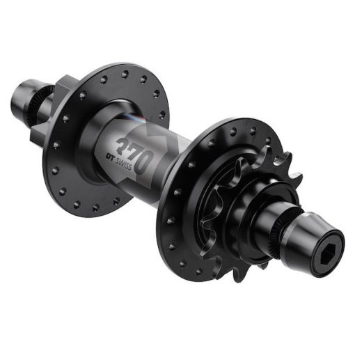 Foto de DT Swiss 370 Buje Trasero - DJ | Classic | 6 Agujeros | 135mm - negro