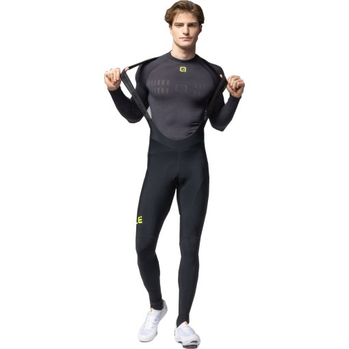 Foto de Alé Culotte con Tirantes Hombre - PRAGMA Winter 2.0 - fluo yellow/black