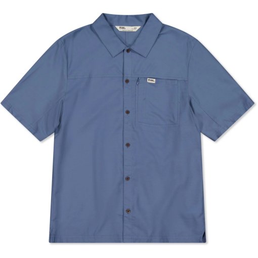 Foto de Mons Royale AT Merino Camisa de manga corta para hombre - horizon blue