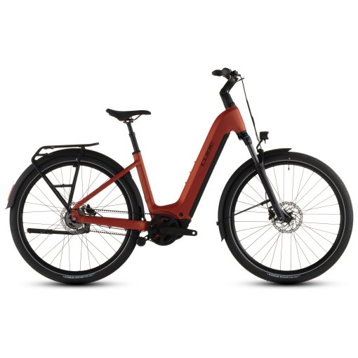 Picture of CUBE TOURING HYBRID Comfort SLX 800 - Easy Entry - Electric Touring Bike - 2026 - chilli / chrome