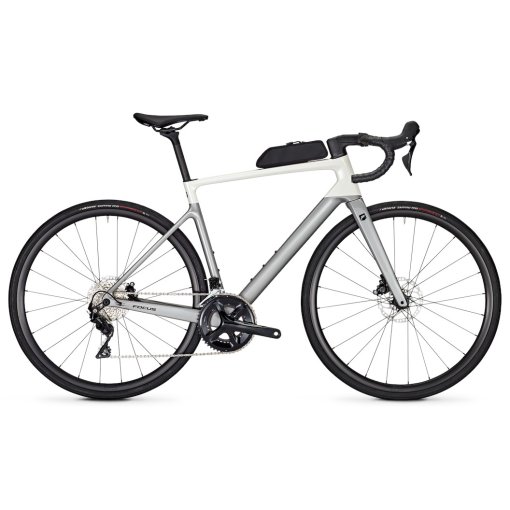 Picture of FOCUS PARALANE 8.7 - Shimano 105 - Carbon Road Bike - 2026 - White Glossy / Silver Glossy
