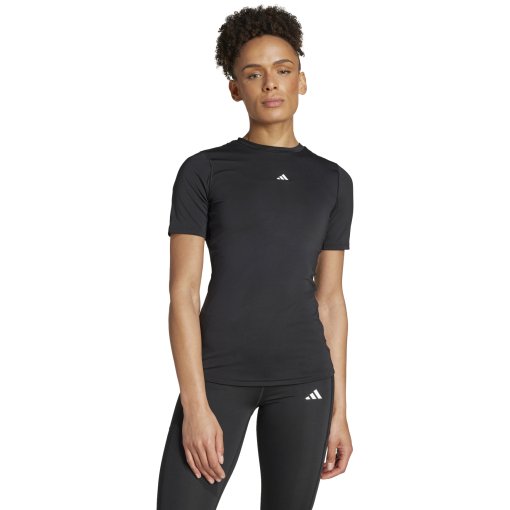 Produktbild von adidas Techfit Train Shirt Damen - schwarz IK7920