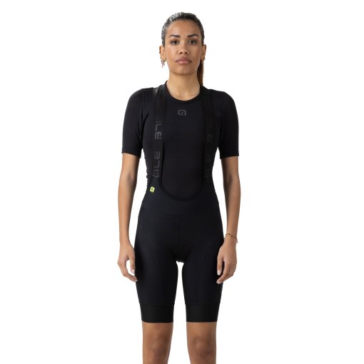 Foto de Alé Culotte Corto con Tirantes de Invierno Mujer - PR-E Magic Colour - negro