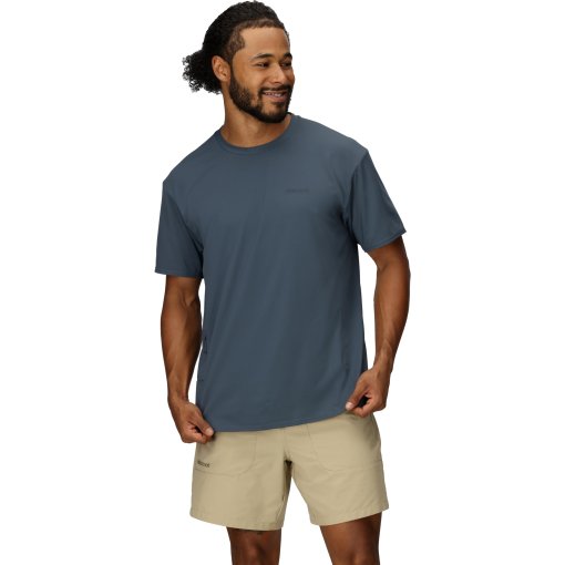 Foto de Marmot Camiseta Hombre - AirExchange SolarShield Crew - thunderhead