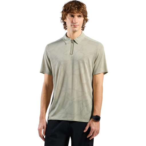 Foto de Odlo Polo Camiseta Hombre - Ascent Chill-Tec - agate gray melange