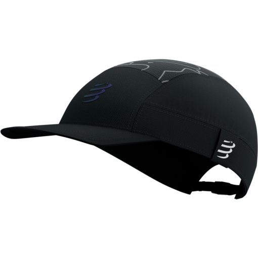 Photo produit de Compressport Casquette - 5 Panel Light - black/aurora