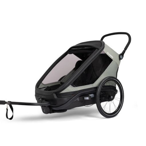 Image de Hamax Remorque Vélo pour 1 Enfant - Outback Next One - vert/noir