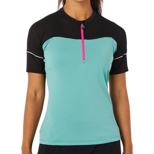 Foto de asics Camiseta Running Mujer - Fujitrail - sage/performance black