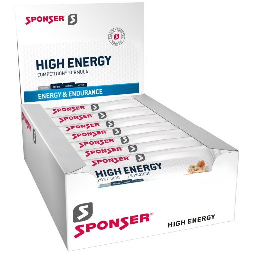 Foto de SPONSER Barrita de Cereales con Carbohidratos - High Energy Bar Salty+Nuts - 30x45g