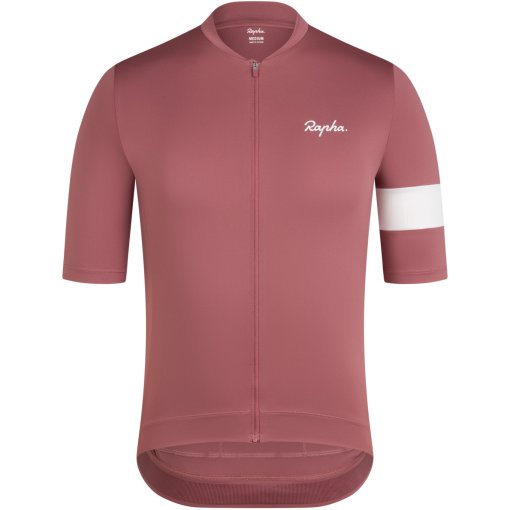 Мужская майка Rapha Core с коротким рукавом - розово-коричневая/бело-красная
