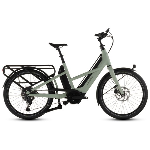 Picture of CUBE LONGTAIL HYBRID 800 - Electric Cargo Bike - 2026 - pea / reflex