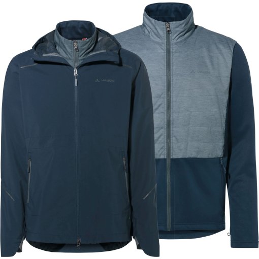 Immagine prodotto da Vaude 3 in 1 Giacca Uomo - Yaras 3in1 - dark sea/heron