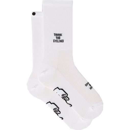 Produktbild von FINGERSCROSSED Classic Iconic Fahrradsocken - Thank You Cycling - Weiß