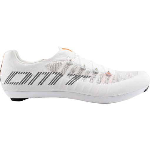 Chaussures VTT/Route DMT KM4 - Blanc, Tige Maille Respirante, Système BOA L6, Semelle Bi-Composant, Crampons, Réfléchissants