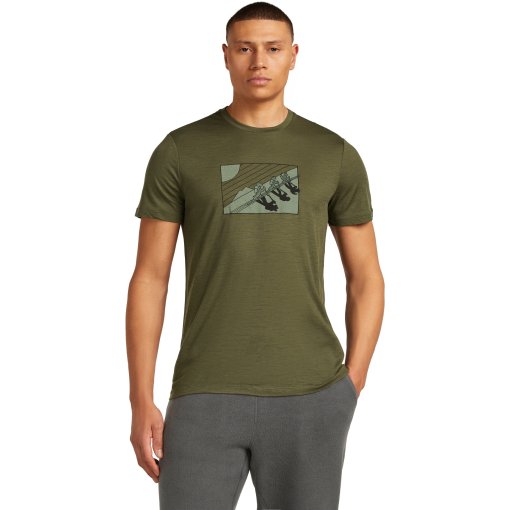 Foto de Icebreaker Camiseta Hombre - Merino 150 Tech Lite In The Wild - Loden