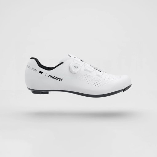 Chaussures Vélo Route Scattante Torena - Femme - Blanc - Bretelles Ajustables - Pointure 39