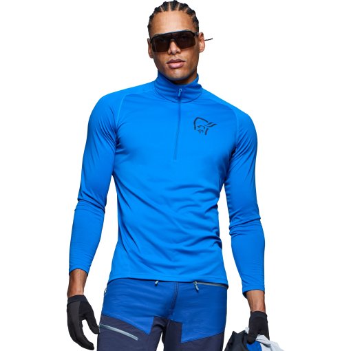 Foto de Norrona Camiseta de Manga Larga Hombre - fjørå equaliser Zip Top - Skydiver