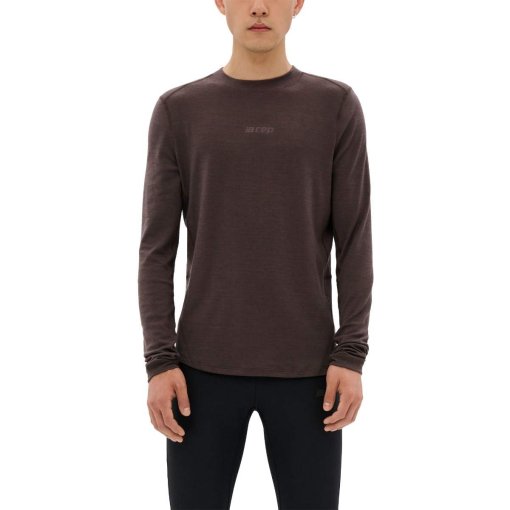 Immagine prodotto da CEP Maglia a Maniche Lunghe Uomo - Cold Weather Merino - aubergine