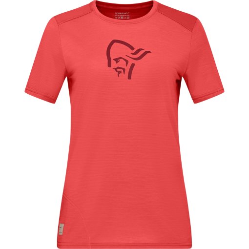Foto de Norrona Camiseta Mujer - femund equaliser merino - Paprika Red