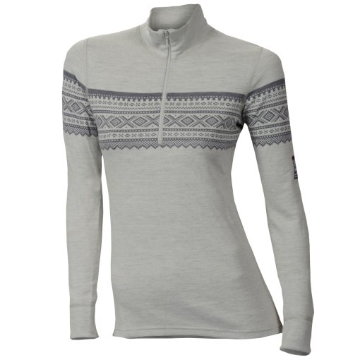 Produktbild von Aclima DesignWool Marius Mockneck Langarmshirt Damen - gråfjell