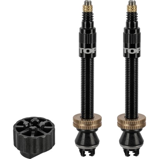 Photo produit de Topeak TurboFlow Kit de soupapes 45/60/80 mm