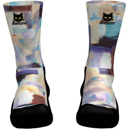 Photo produit de Santini Arrivée Montmartre Chaussettes - Tour de France™ 2026 Collection RE655PRMTMA6TDF - blu BLU