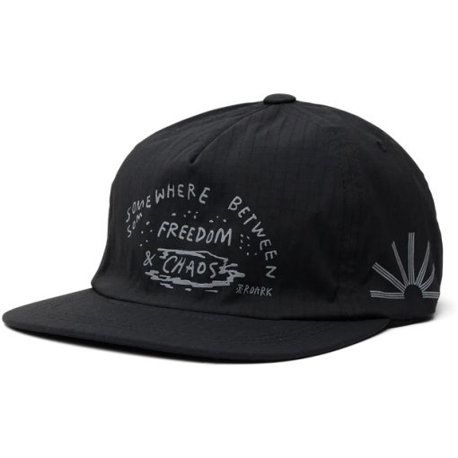 Photo produit de Roark Mathis 5 Panel Casquettes plates pour hommes - chaos black