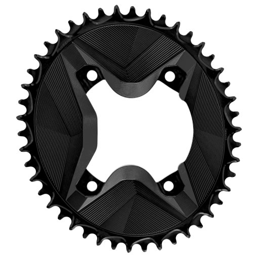 Foto de Alugear Plato - AERO - Gravel | 4x BCD 110 (Shimano GRX) | 1x 11/12s - ovalado | negro