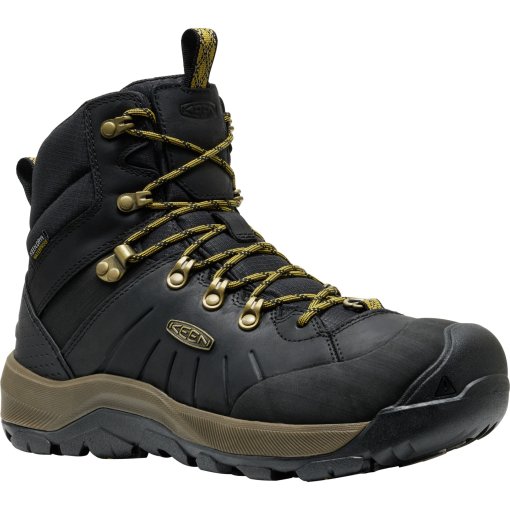 Foto de KEEN Botas Senderismo Hombre - Revel IV Mid Polar Waterproof - Negro/Lemon Curry