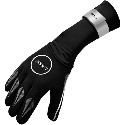 Foto de Zone3 Guantes Natacion - Neoprene - negro/plata