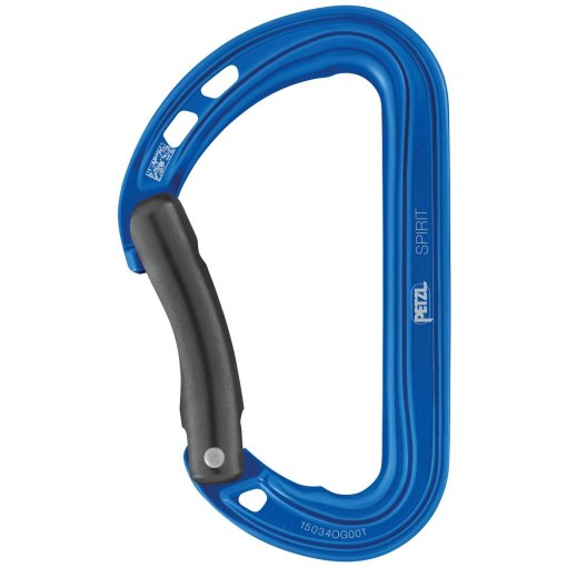 Photo produit de Petzl Mousqueton - Doigt Courbé - Spirit - bleu