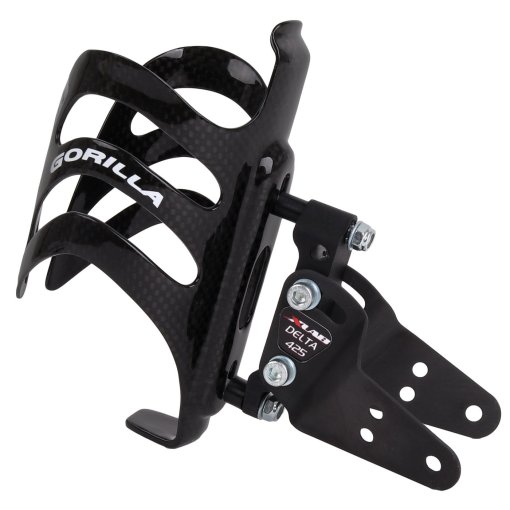 Foto de XLAB Delta 425 Adapter for ISM Adamo Saddle / Fizik Tritone + Gorilla Carbon Bottle Cage - black