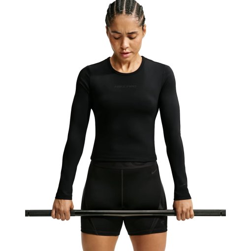 Produktbild von Nike Pro Sculpt &#039;Keely Hodgkinson&#039; Dri-FIT Langarmshirt Damen - schwarz/schwarz IM9970-010