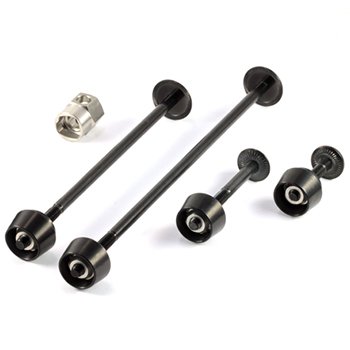 Foto de Pitlock Set 03/GA FW + RW + Headlight + Holder - black