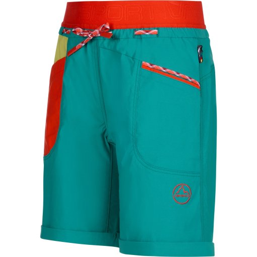 Foto de La Sportiva Pantalones Cortos Mujer - Mantra - Lagoon/Green Banana