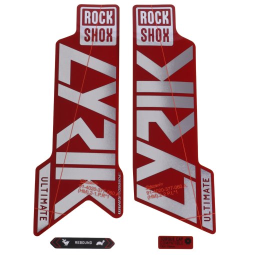 Immagine prodotto da RockShox Decal Kit per 27.5/29&quot; Lyrik Ultimate - gloss polar foil per red (2021)