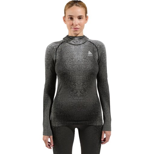 Produktbild von Odlo POW Blackcomb Langarm-Unterhemd mit Gesichtsschutz Damen - schwarz