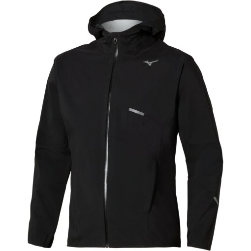 Photo produit de Mizuno Trail Waterproof 20K Veste de running à capuche pour hommes - Black