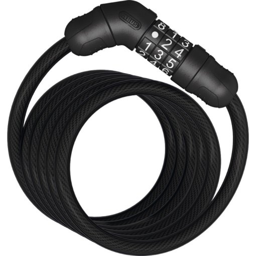 Photo produit de ABUS Cable espiral con candado cable - Star 4508C 150 cm - noir
