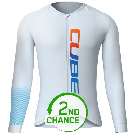 Produktbild von CUBE Road/XC Teamline UV-Schutz Langarmtrikot Herren - blau - B-Ware