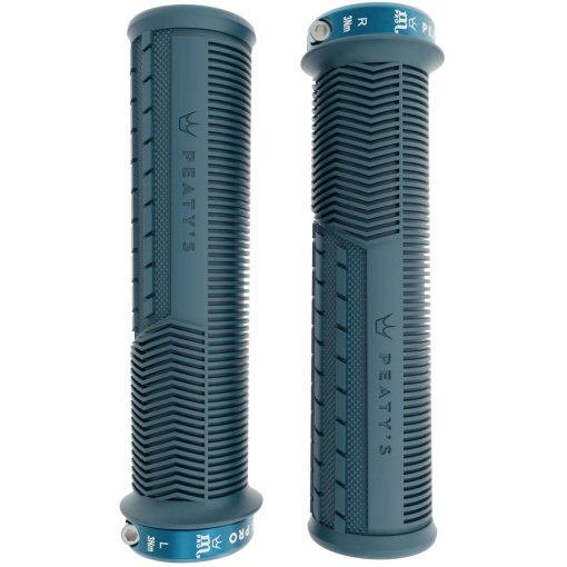 Productfoto van Peaty&#039;s Monarch Pro Grips Mushroom Thick Stuurhandvatten - Storm Blue