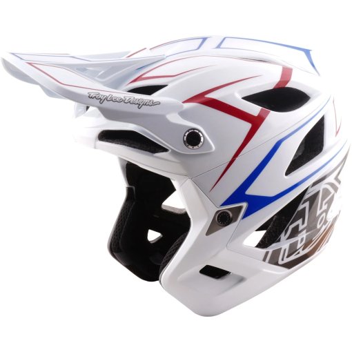 Foto de Troy Lee Designs Casco - Stage Stunt MIPS - Pinstripe White