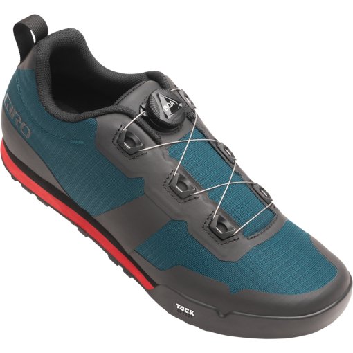 Produktbild von Giro Tracker BOA Flatpedal MTB Schuhe - harbor blue/bright red