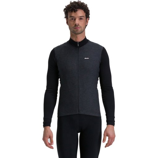 Immagine prodotto da Santini Maglia a Maniche Lunghe Uomo - Pure Cycling 4W216075PURE - nero NE