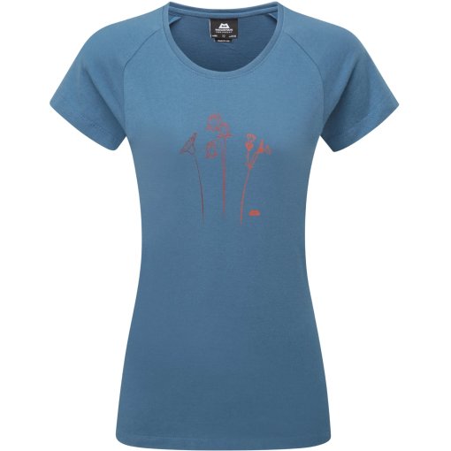 Foto de Mountain Equipment Camiseta Mujer - Mountain Flower ME-007871 - stellar blue