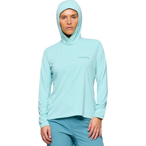 Produktbild von Norrona femund tech Kapuzenshirt Damen - Aqua Haze