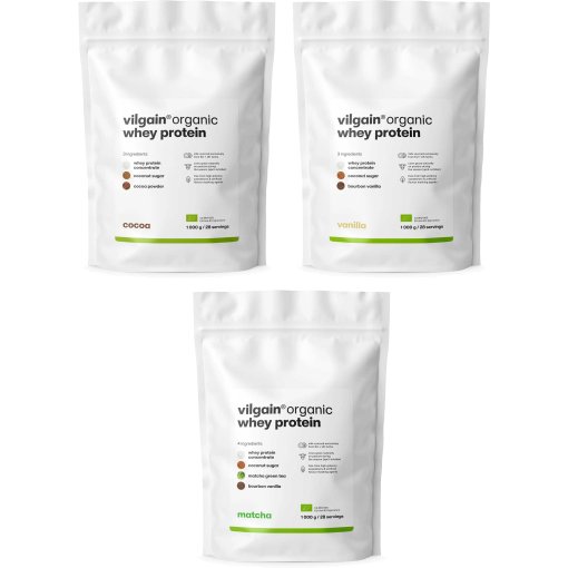 Productfoto van Vilgain BIO Whey Protein - BIO Eiwitdrankpoeder - 1000g